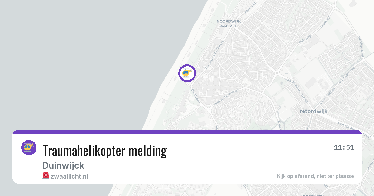 Traumahelikopter melding — 4 jul 2026