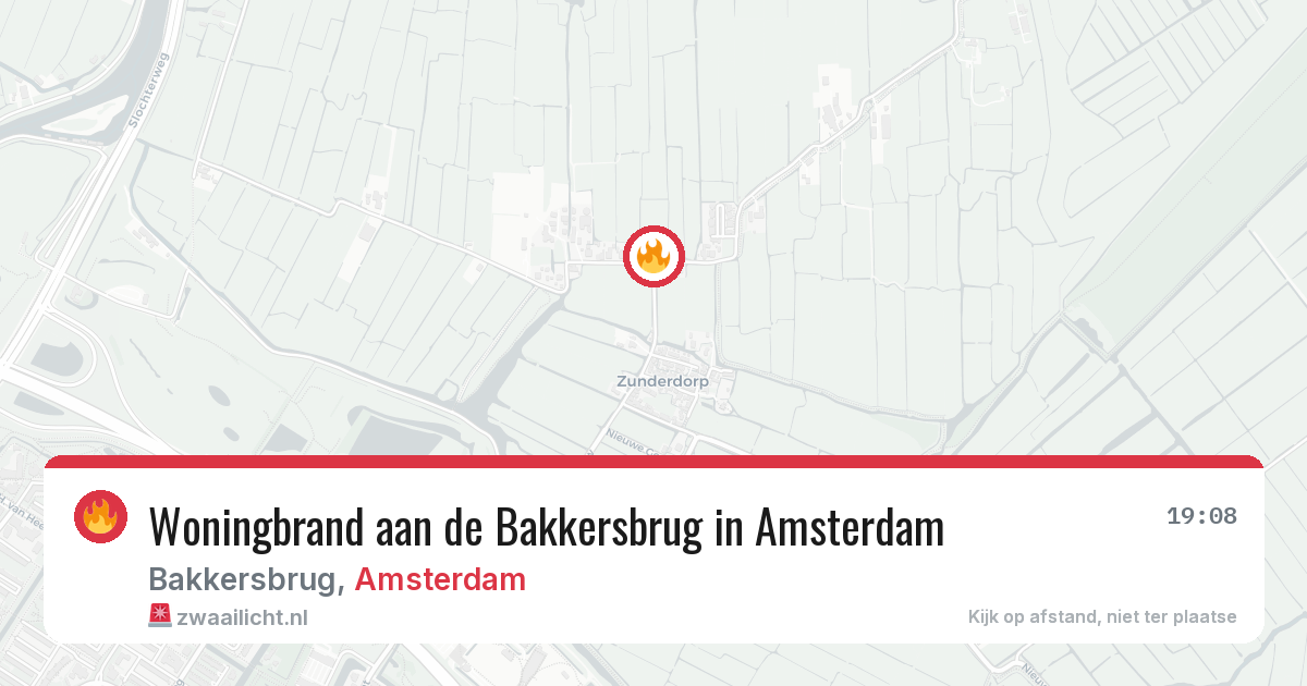Woningbrand aan de Bakkersbrug in Amsterdam — 24 mei 2026