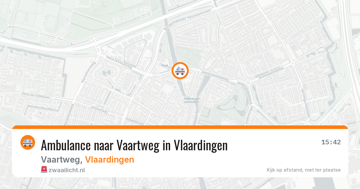Ambulance naar Vaartweg in Vlaardingen — 15 jun 2026