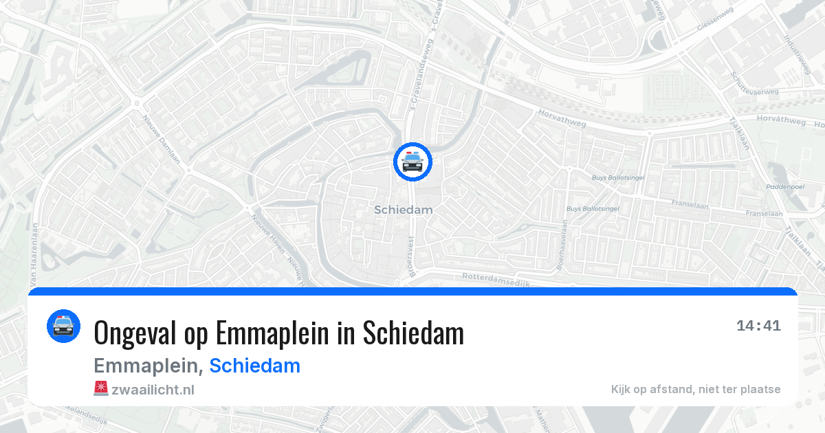 Ongeval op Emmaplein in Schiedam — 29 jun 2026