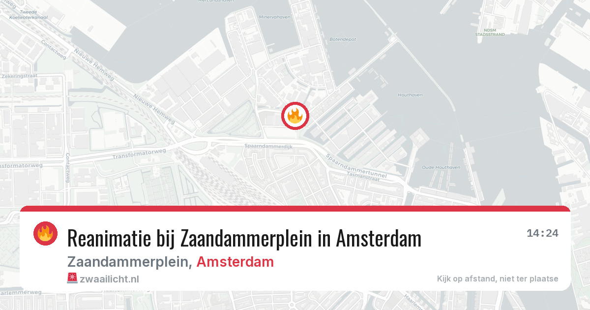 Reanimatie bij Zaandammerplein in Amsterdam — 30 jun 2026
