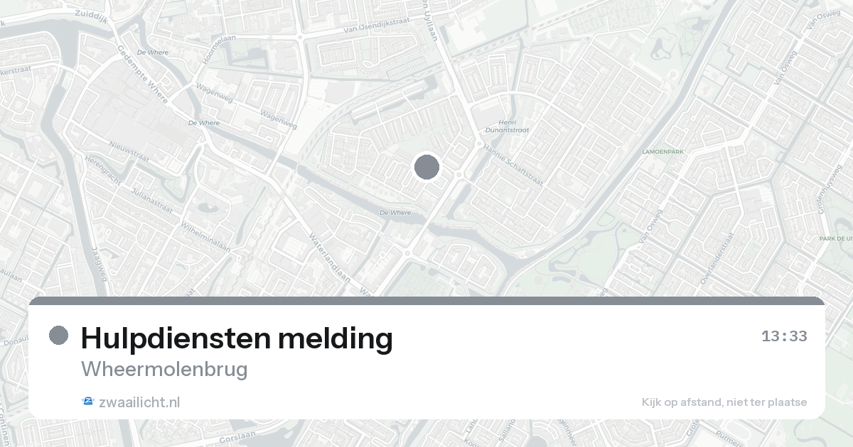 Hulpdiensten melding — 30 jan 2026