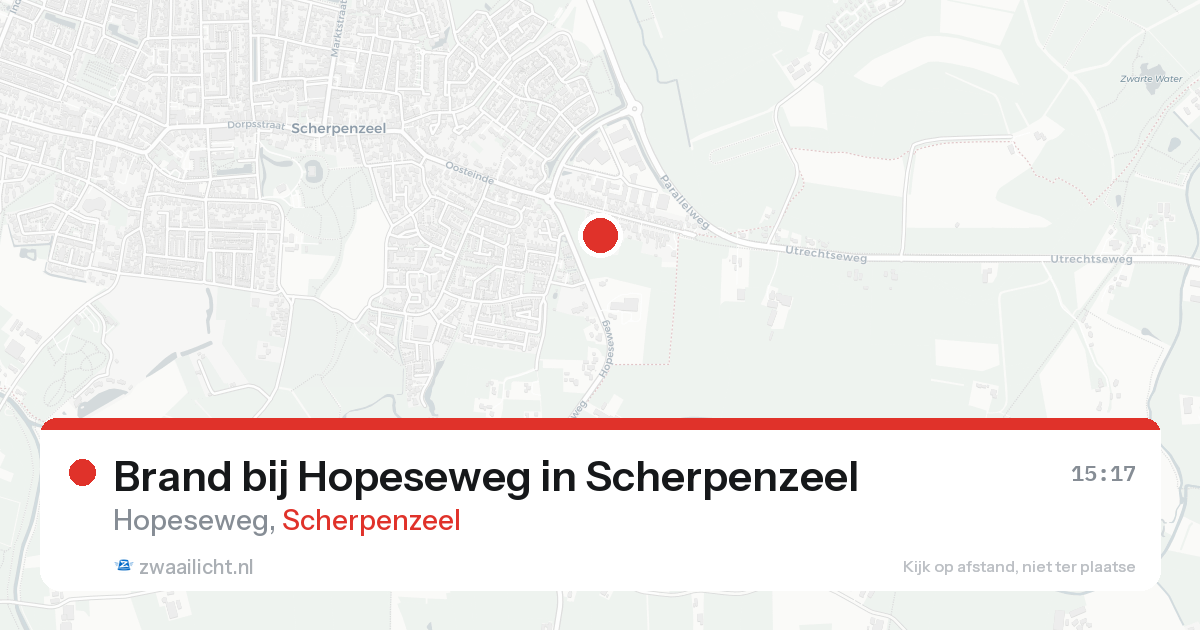 Brand bij Hopeseweg in Scherpenzeel — 22 aug 2026