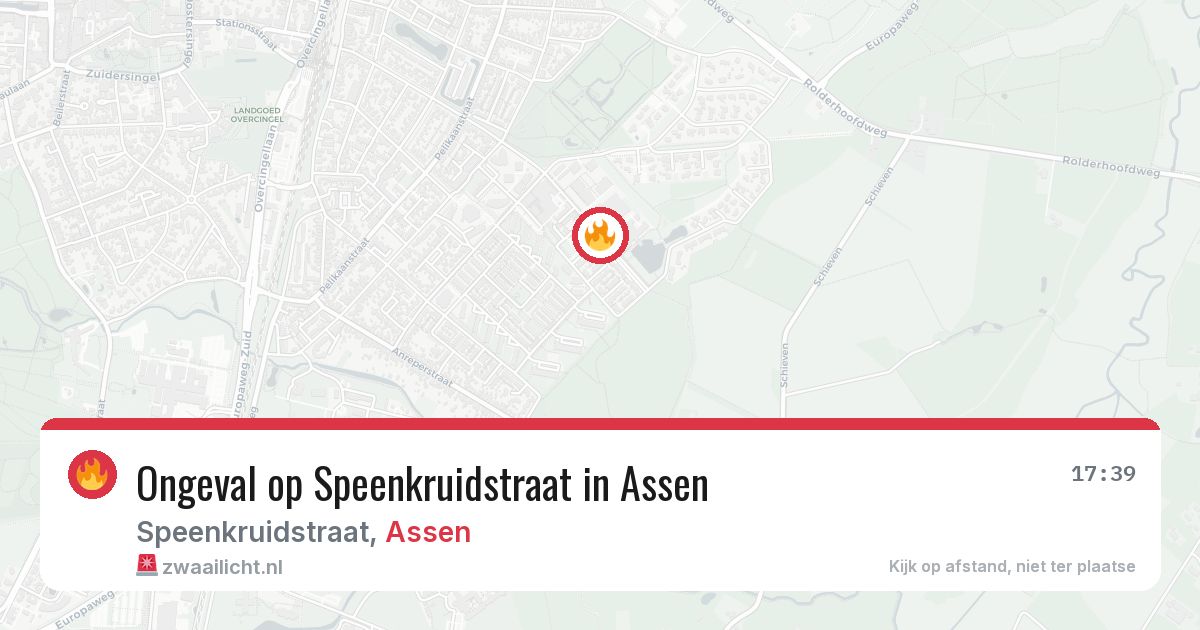 Ongeval op Speenkruidstraat in Assen — 8 jul 2026