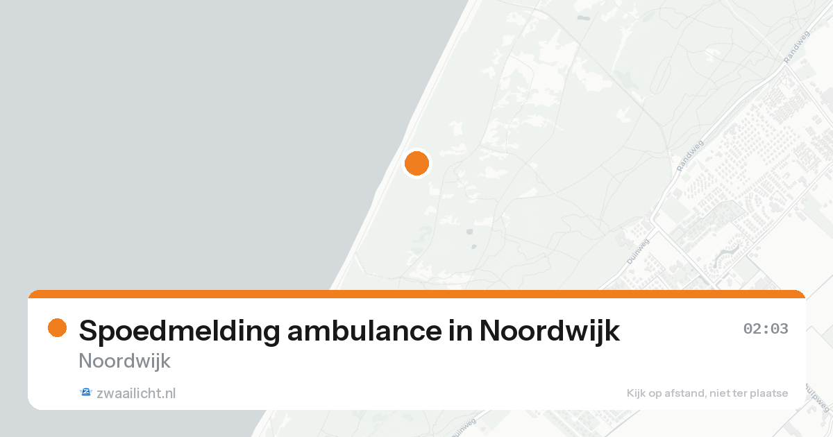 Spoedmelding ambulance in Noordwijk — 5 jun 2026