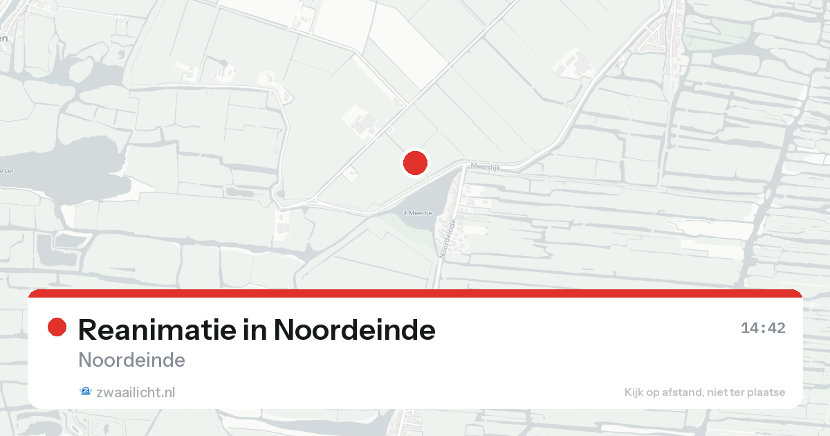 Reanimatie in Noordeinde — 17 aug 2026