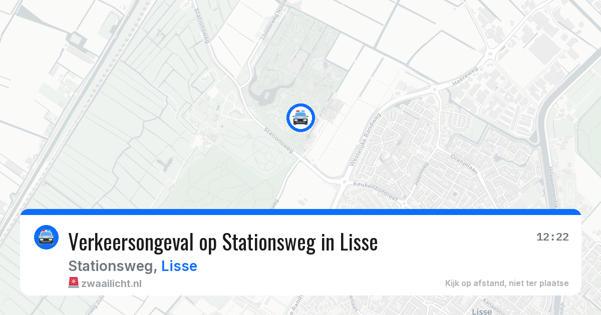 Verkeersongeval op Stationsweg in Lisse — 28 apr 2026