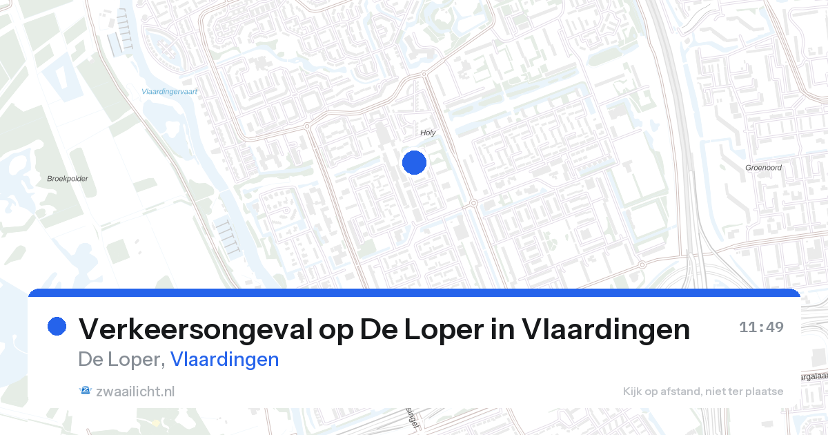 Verkeersongeval op De Loper in Vlaardingen — 12 mrt 2026