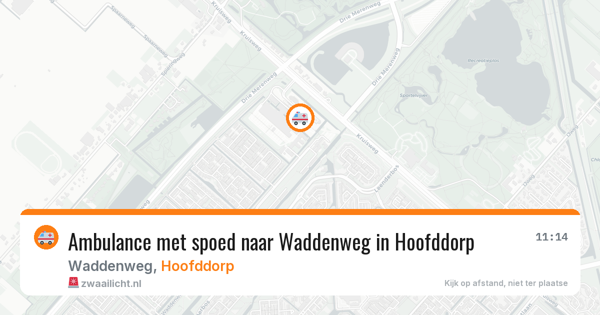 Ambulance met spoed naar Waddenweg in Hoofddorp — 26 jan 2026
