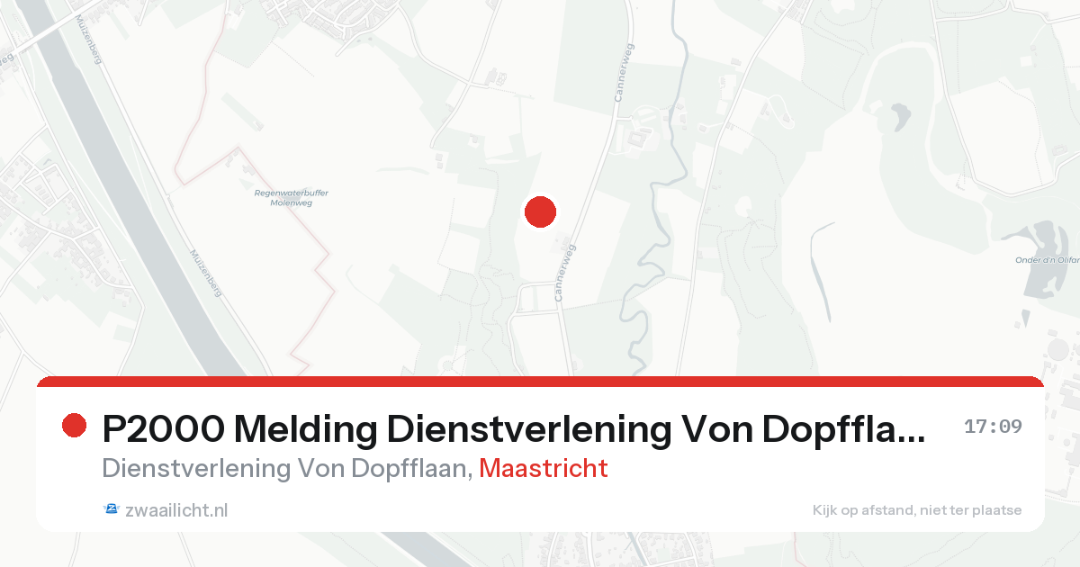 P2000 Melding Dienstverlening Von Dopfflaan, Maastricht — 31 jan 2026