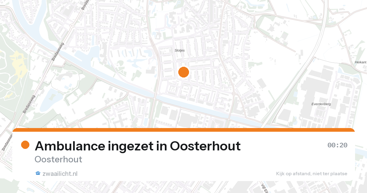 Ambulance ingezet in Oosterhout — 27 jun 2026