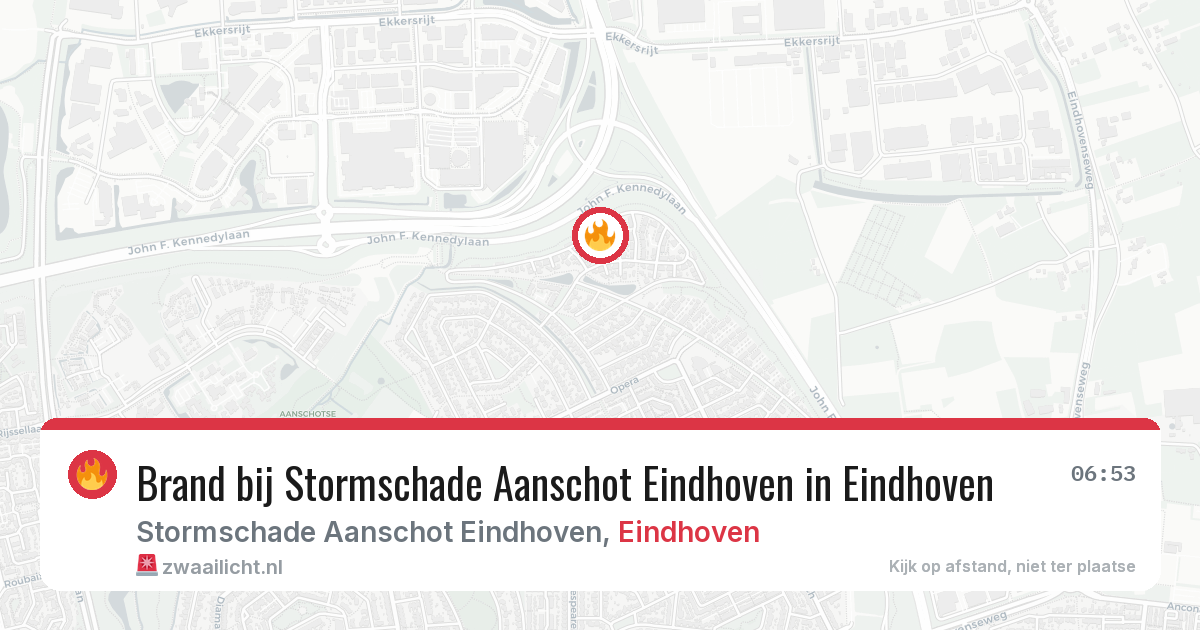 Brand bij Stormschade Aanschot Eindhoven in Eindhoven — 19 jun 2026