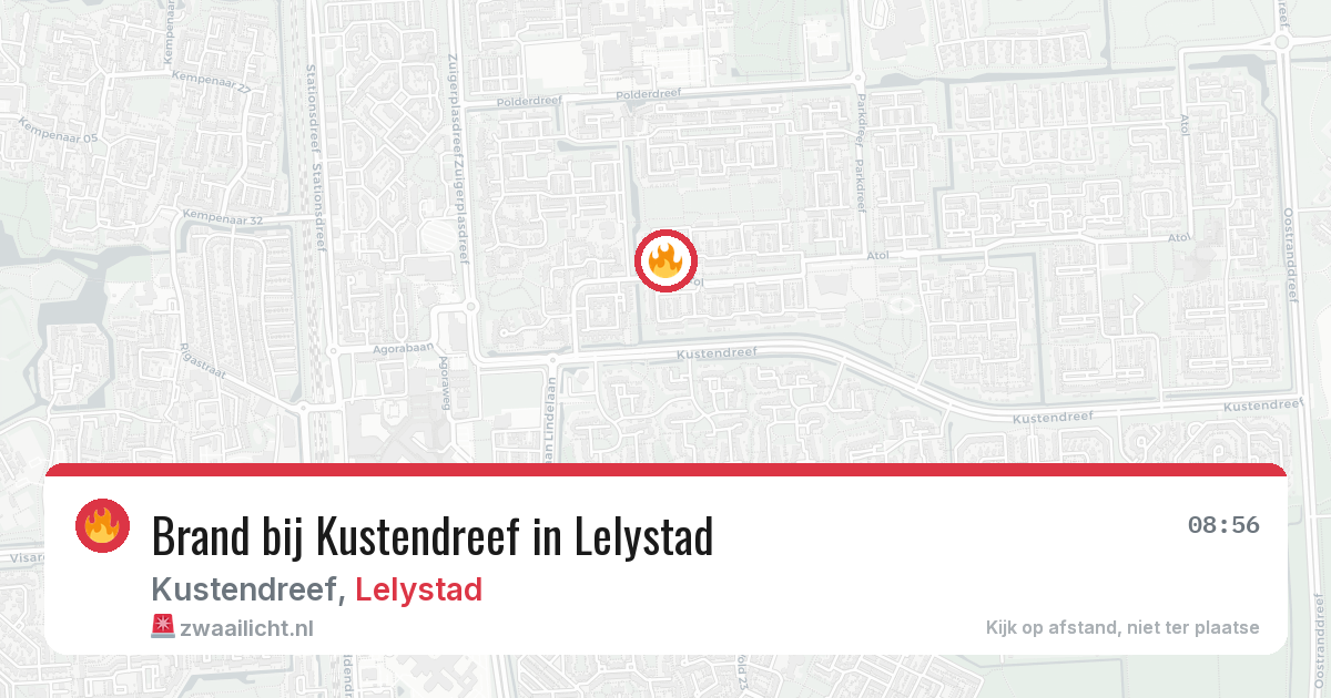 Brand bij Kustendreef in Lelystad — 29 mei 2026
