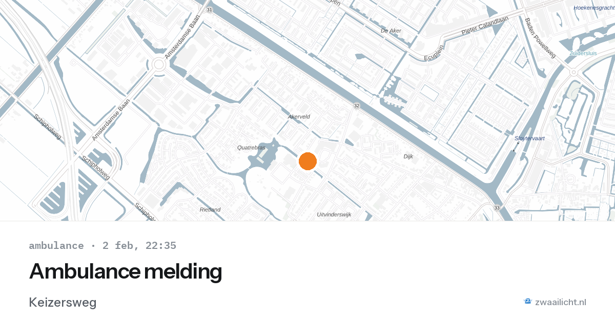 Ambulance melding — 2 feb 2026