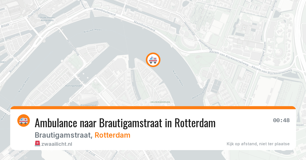Ambulance naar Brautigamstraat in Rotterdam — 27 mrt 2026