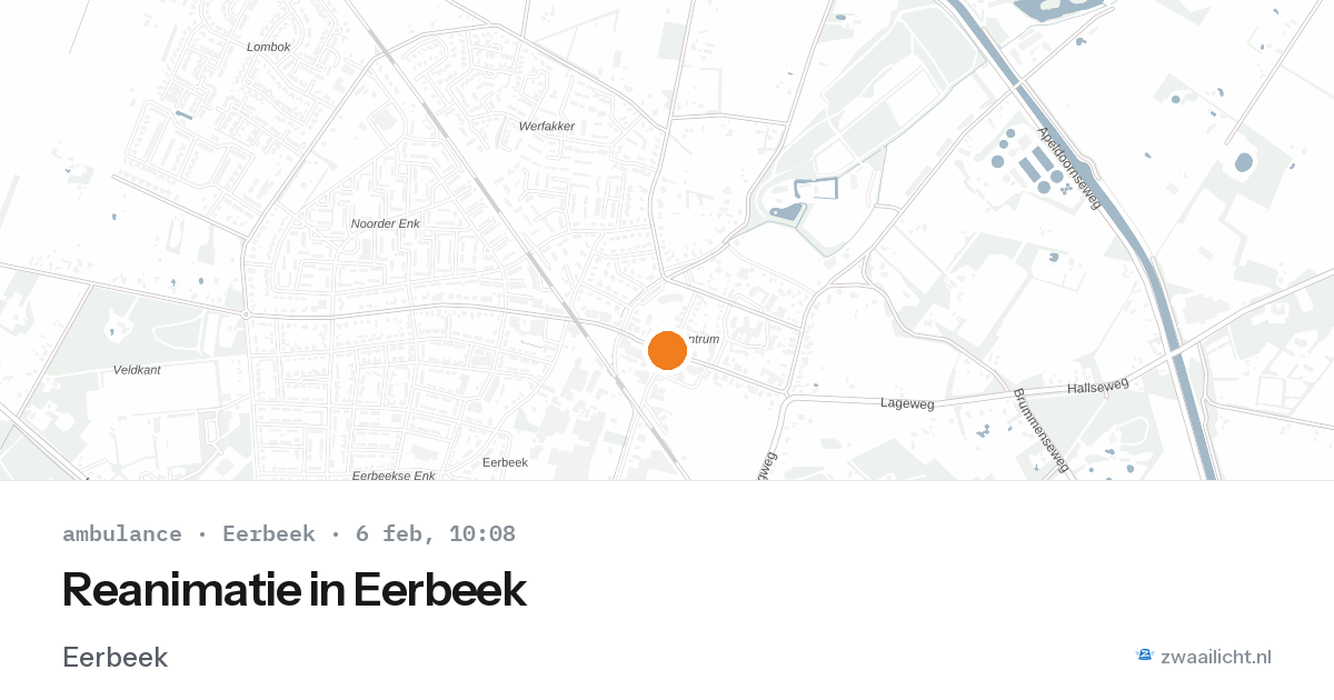 Reanimatie in Eerbeek — 6 feb 2026