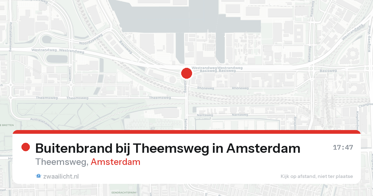 Buitenbrand bij Theemsweg in Amsterdam — 29 mei 2026