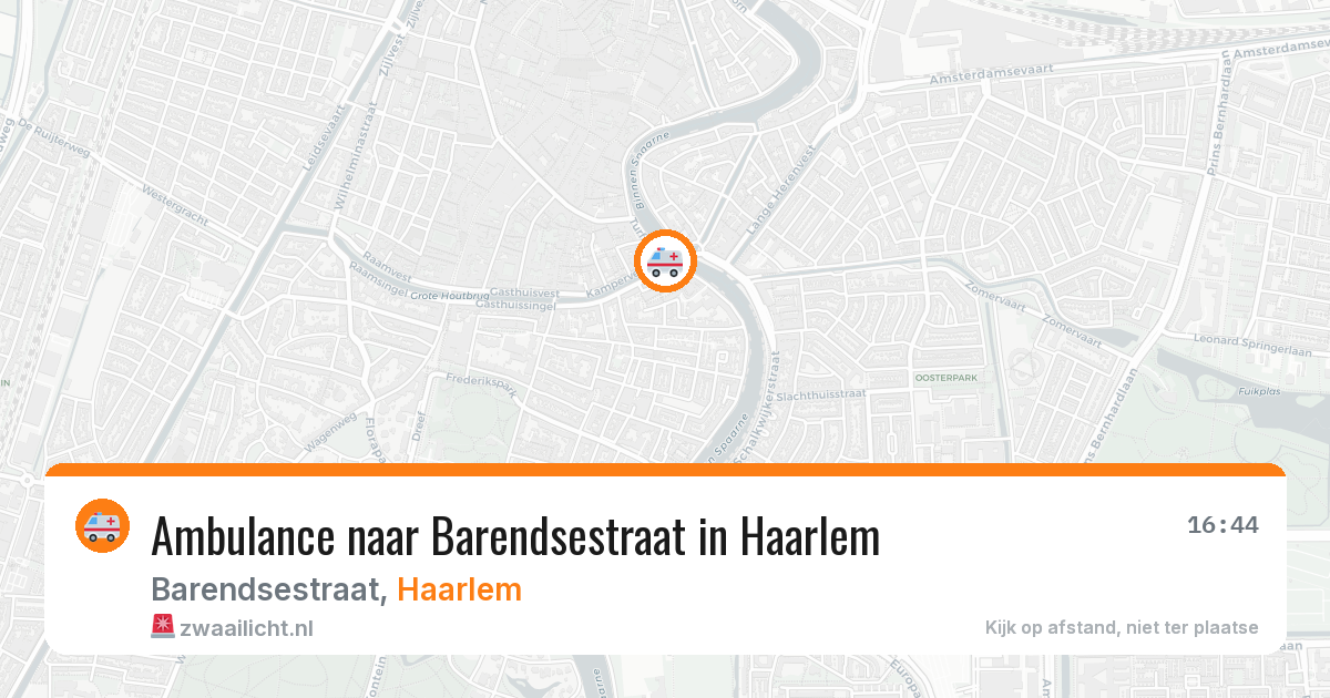 Ambulance naar Barendsestraat in Haarlem — 26 jun 2026