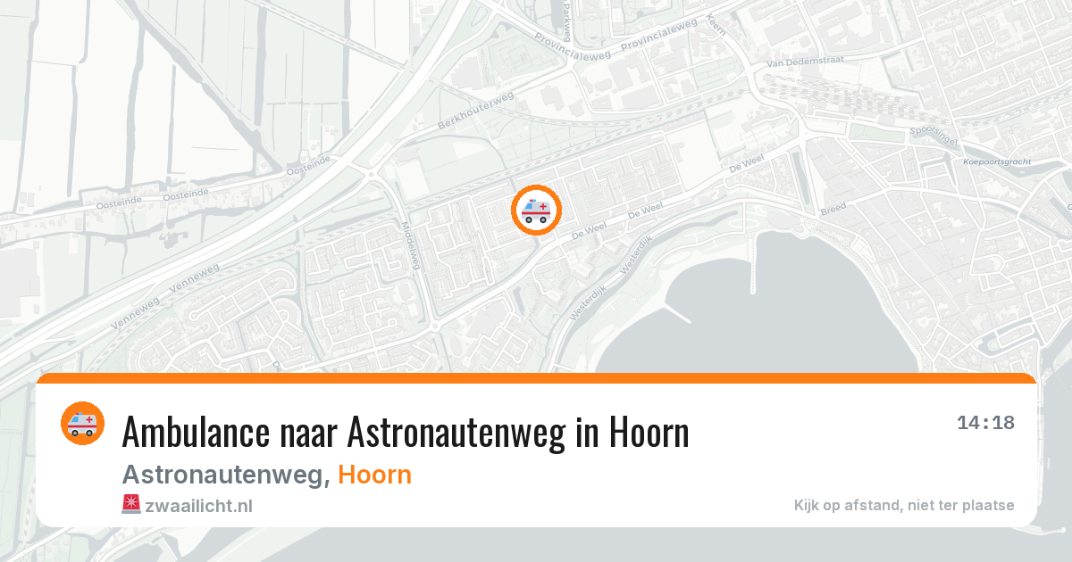 Ambulance naar Astronautenweg in Hoorn — 21 jun 2026