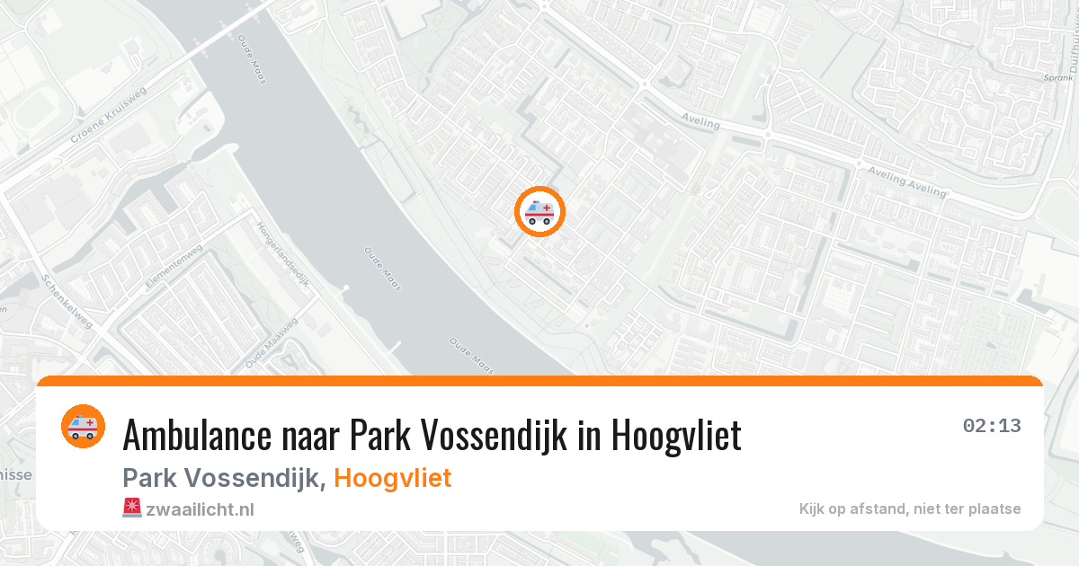 Ambulance naar Park Vossendijk in Hoogvliet — 23 mei 2026