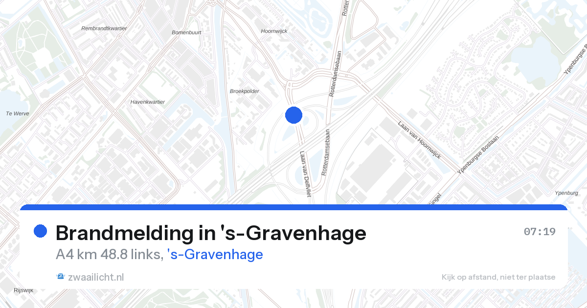 Brandmelding in 's-Gravenhage — 28 aug 2026