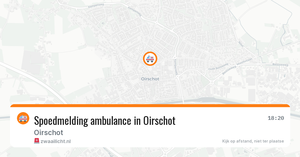 Spoedmelding ambulance in Oirschot — 27 jan 2026