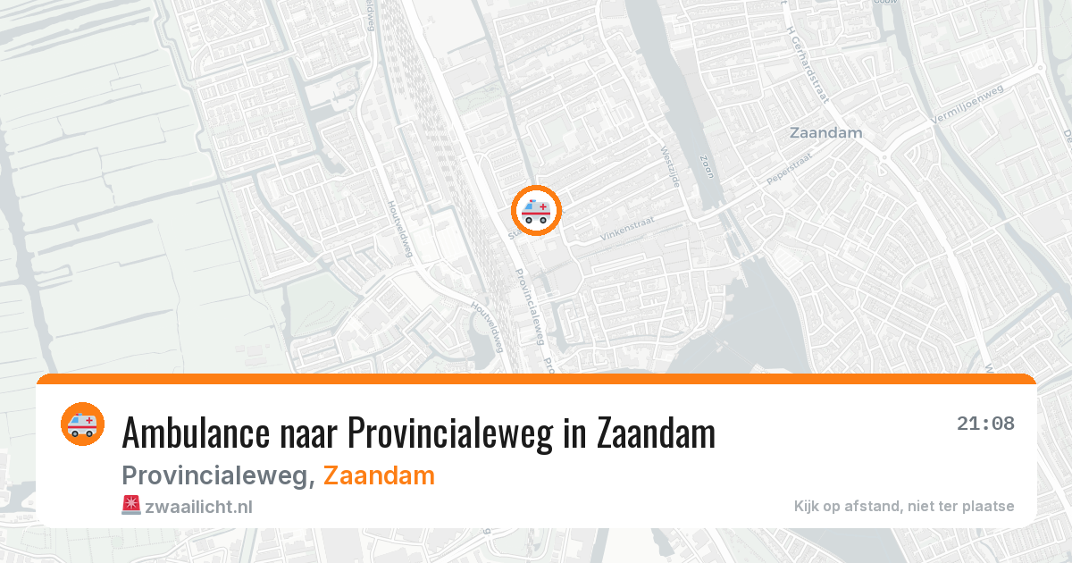 Ambulance naar Provincialeweg in Zaandam — 20 mei 2026