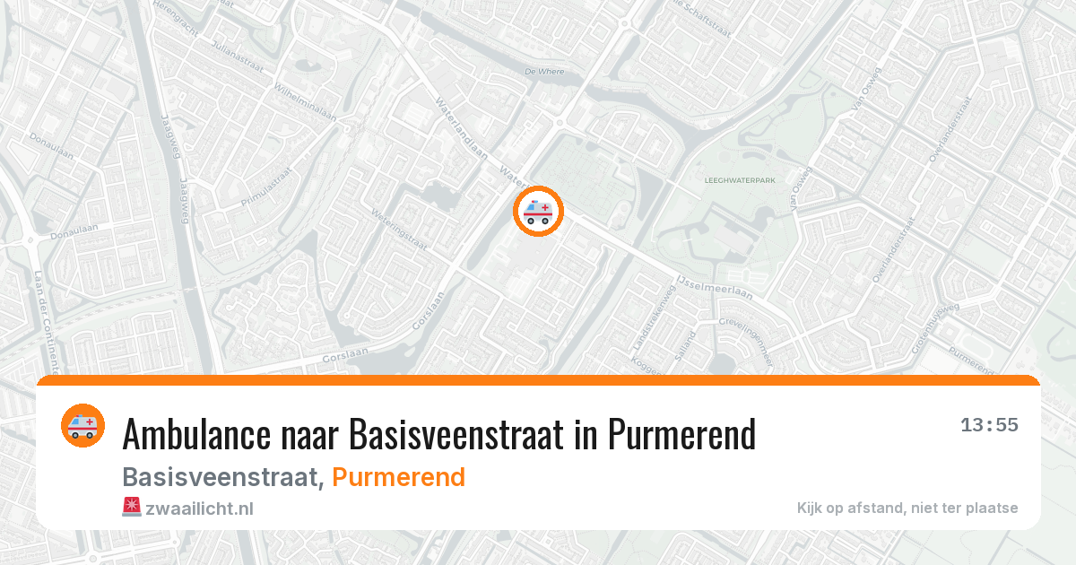 Ambulance naar Basisveenstraat in Purmerend — 1 jul 2026