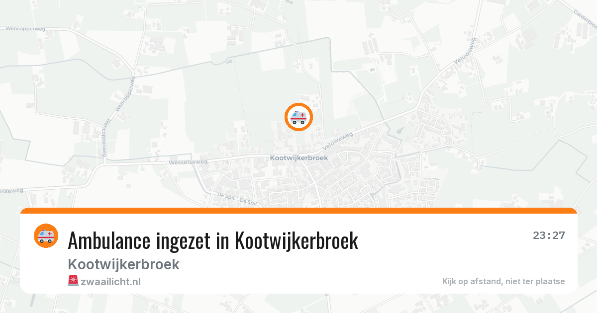 Ambulance ingezet in Kootwijkerbroek — 25 mei 2026