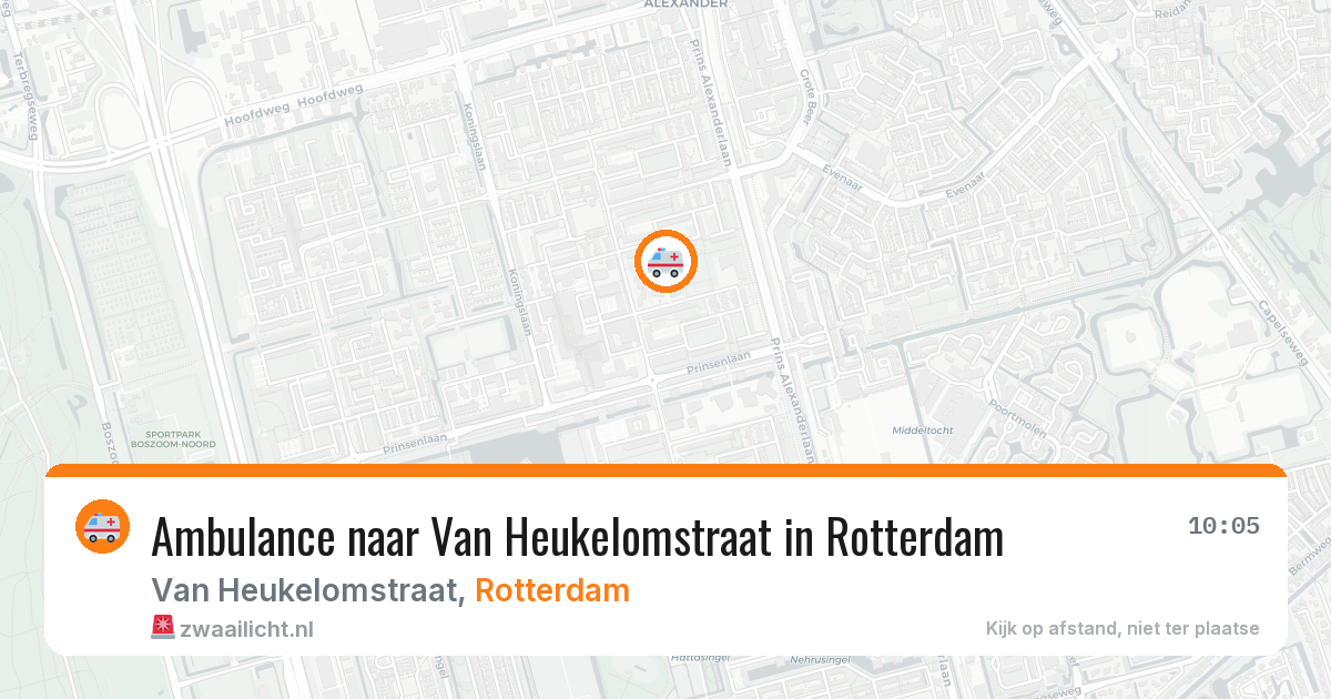 Ambulance naar Van Heukelomstraat in Rotterdam — 25 mrt 2026