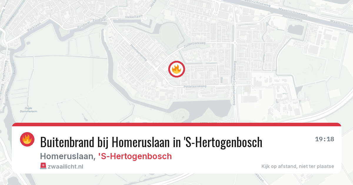 Buitenbrand bij Homeruslaan in 'S-Hertogenbosch — 9 aug 2026