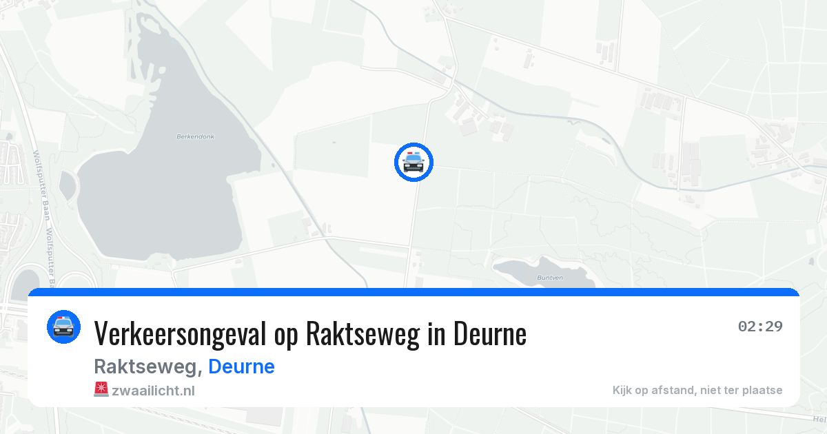 Verkeersongeval op Raktseweg in Deurne — 13 aug 2026