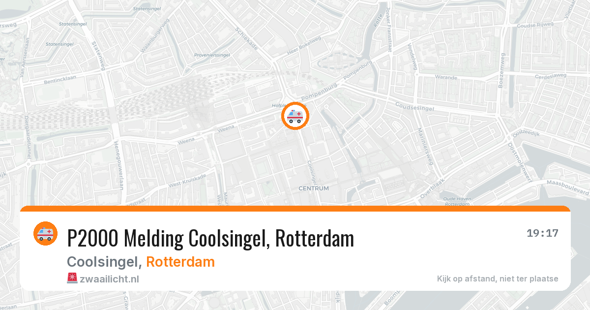 P2000 Melding Coolsingel, Rotterdam — 27 mrt 2026