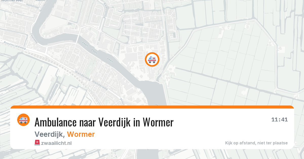 Ambulance naar Veerdijk in Wormer — 29 apr 2026