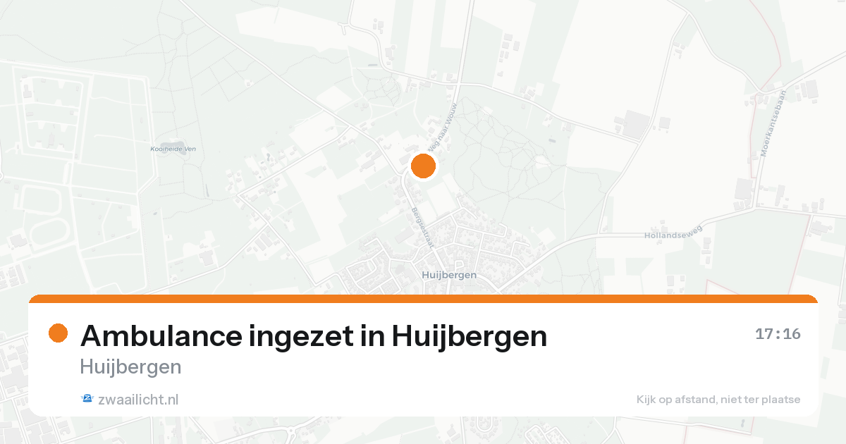 Ambulance ingezet in Huijbergen — 19 aug 2026