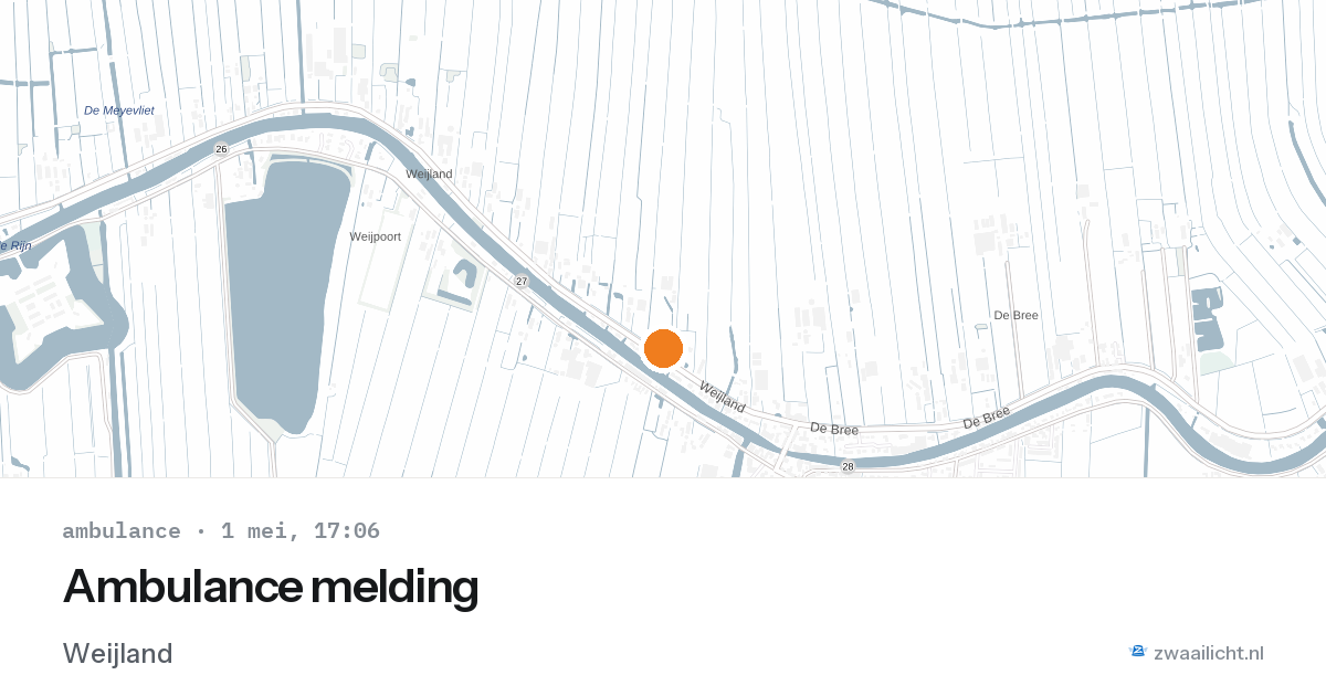 Ambulance melding — 1 mei 2026