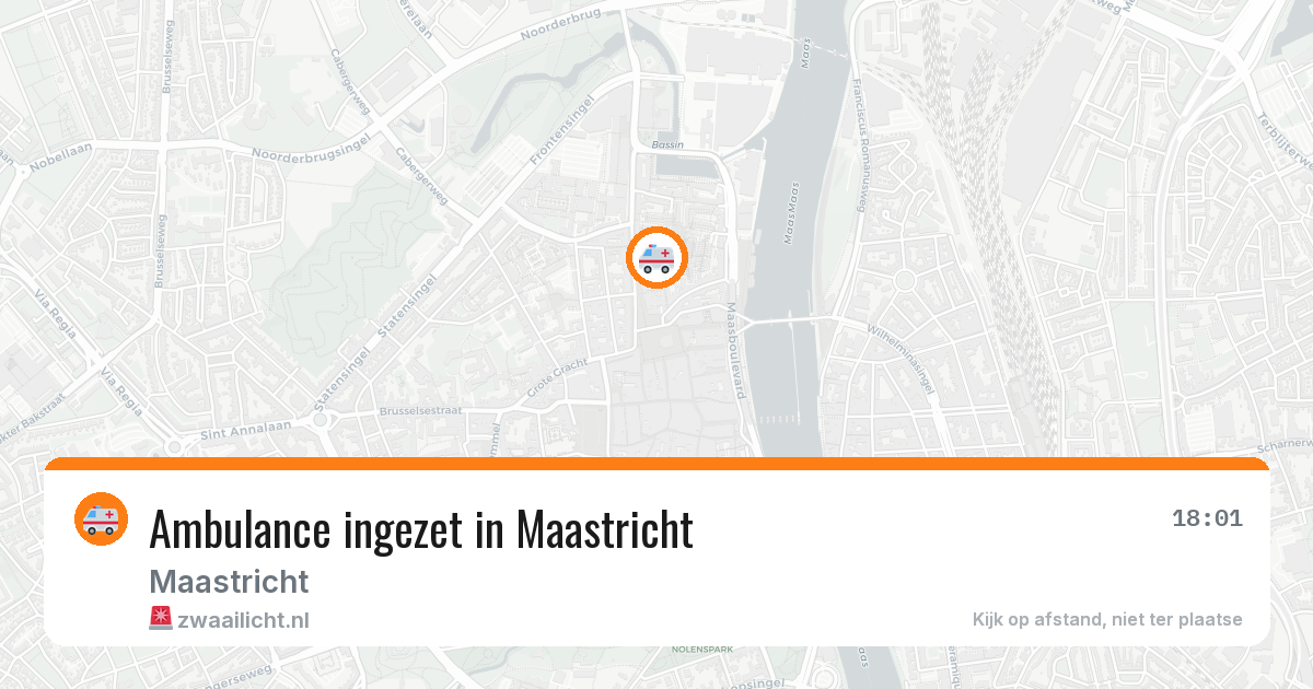 Ambulance ingezet in Maastricht — 4 mei 2026