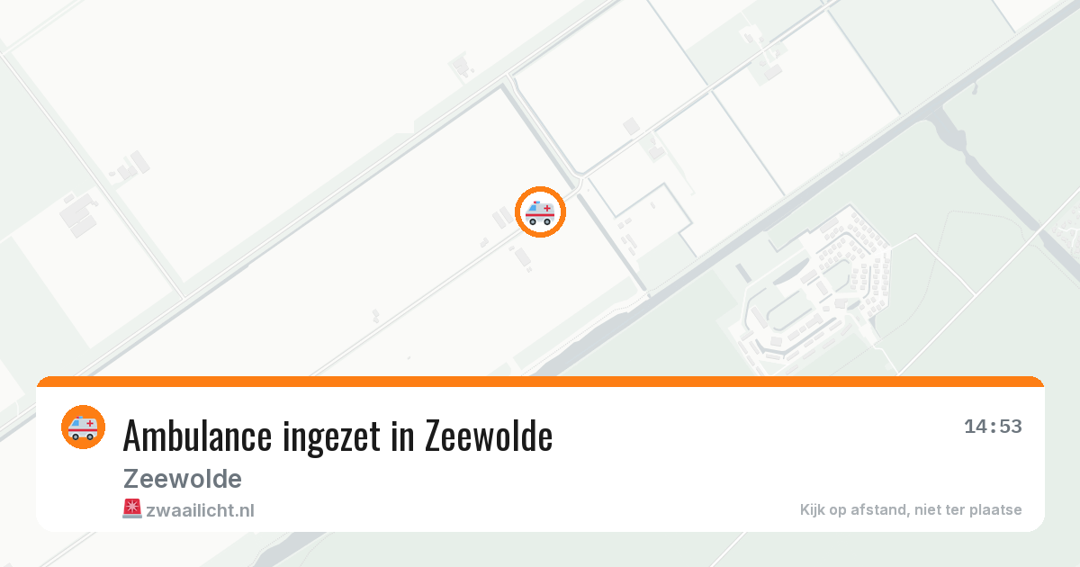 Ambulance ingezet in Zeewolde — 11 aug 2026