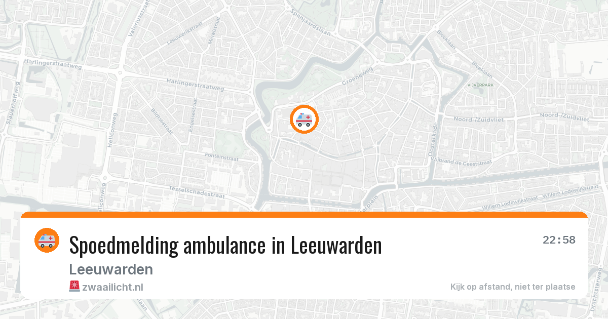 Spoedmelding ambulance in Leeuwarden — 6 jul 2026