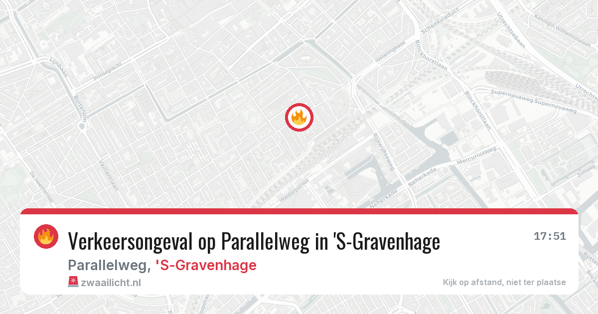 Verkeersongeval op Parallelweg in 'S-Gravenhage — 16 jun 2026