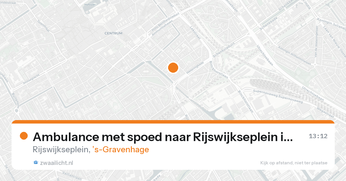 Ambulance met spoed naar Rijswijkseplein in 's-Gravenhage — 25 aug 2026