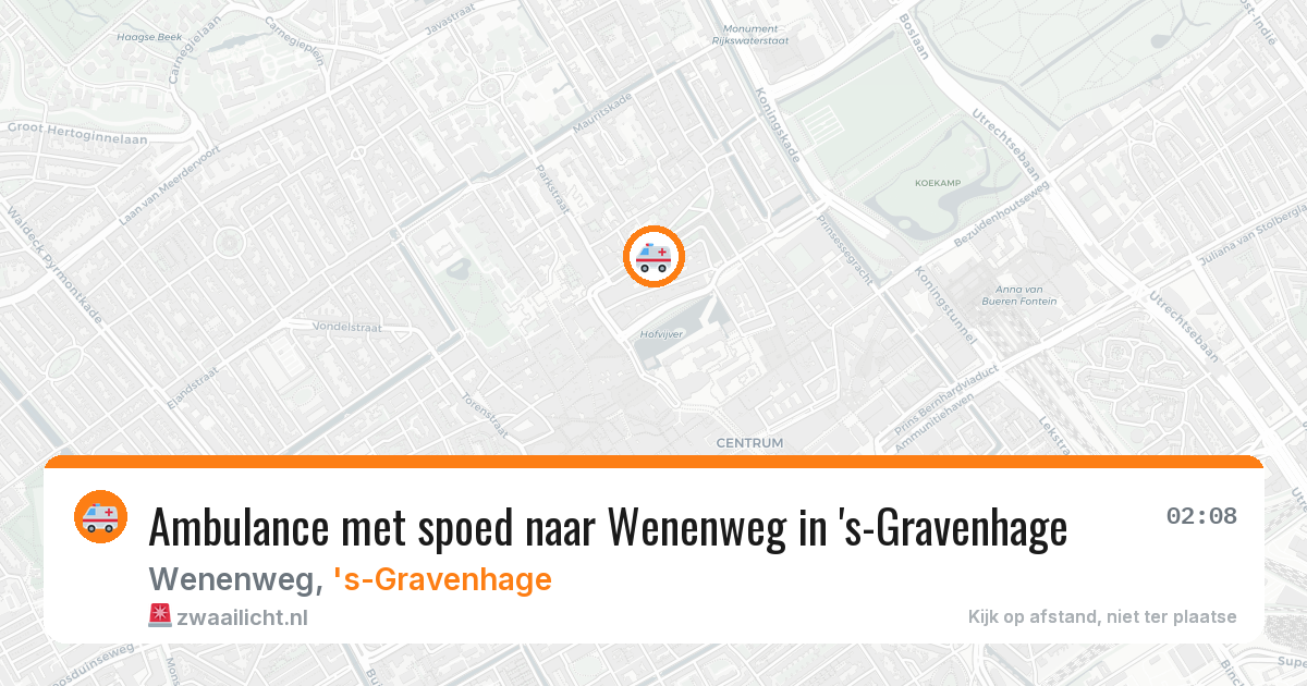 Ambulance met spoed naar Wenenweg in 's-Gravenhage — 25 jan 2026