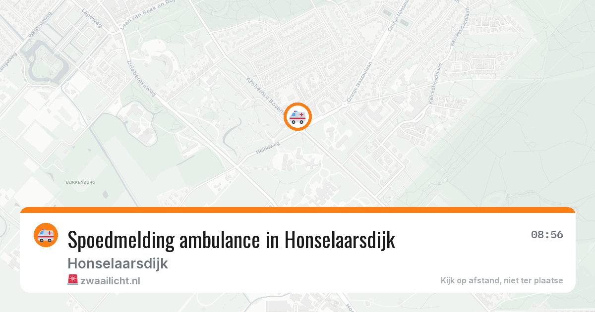 Spoedmelding ambulance in Honselaarsdijk — 21 jan 2026