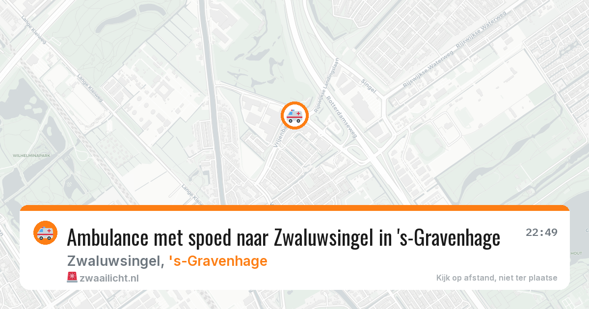 Ambulance met spoed naar Zwaluwsingel in 's-Gravenhage — 24 mrt 2026