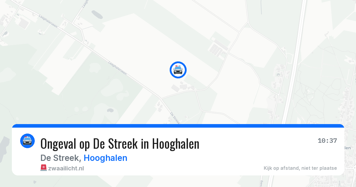Ongeval op De Streek in Hooghalen — 11 mei 2026