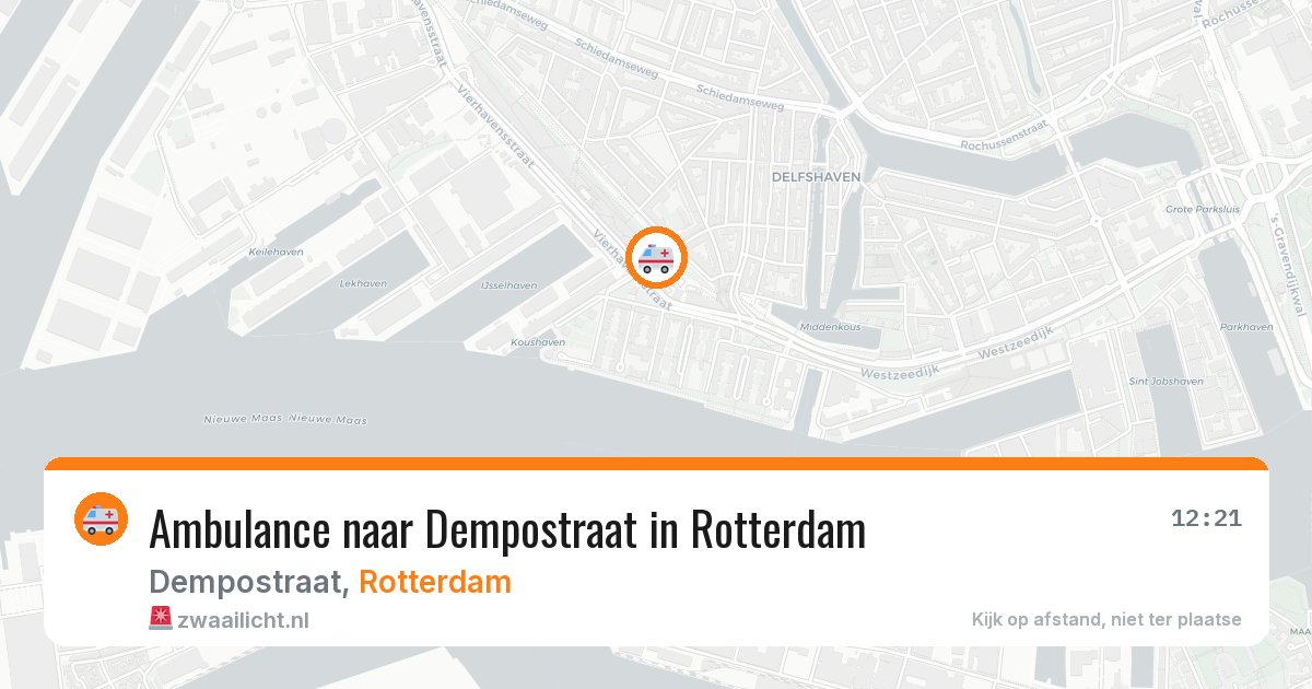 Ambulance naar Dempostraat in Rotterdam — 8 jun 2026