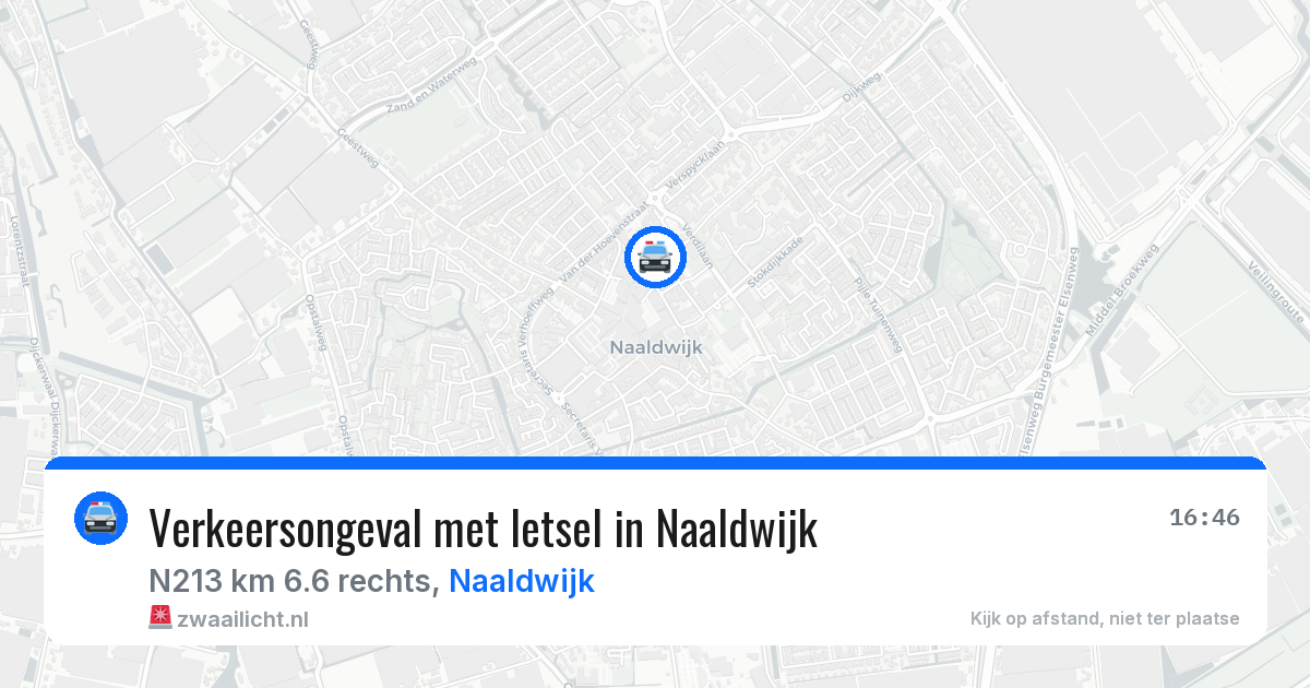 Verkeersongeval met letsel in Naaldwijk — 17 jun 2026