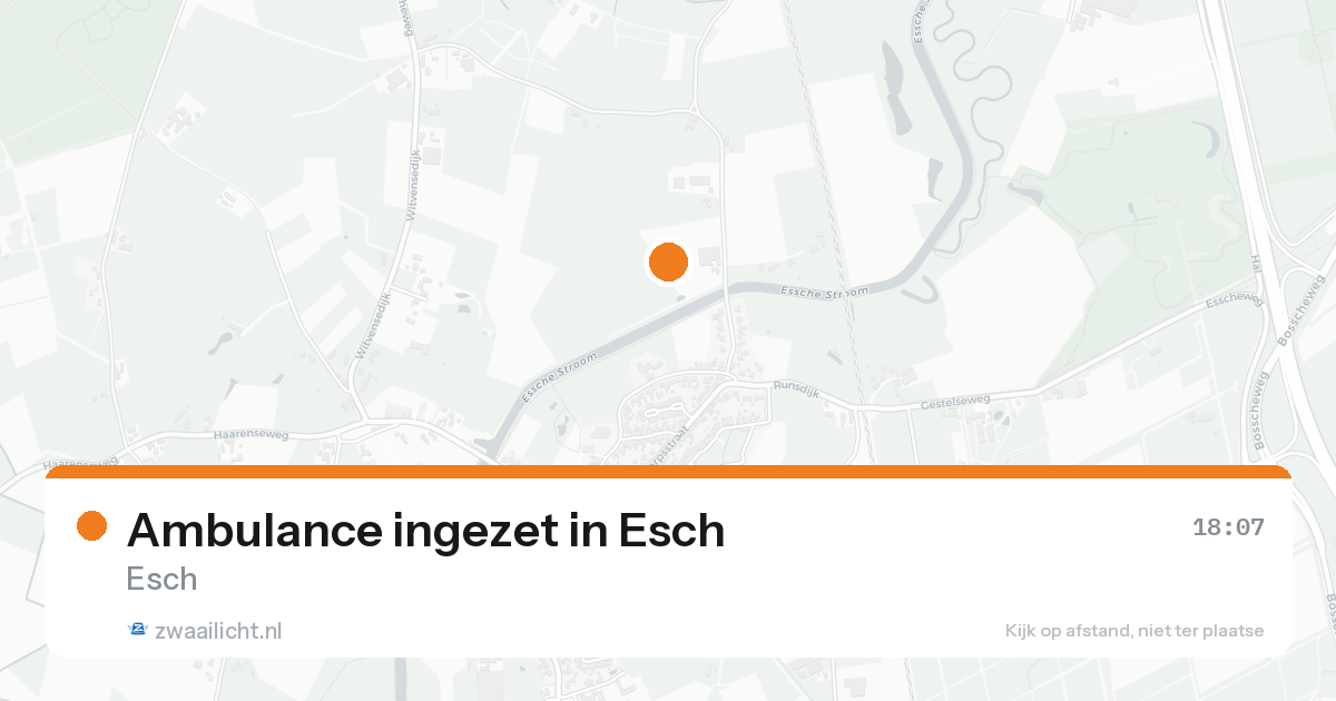 Ambulance ingezet in Esch — 14 aug 2026