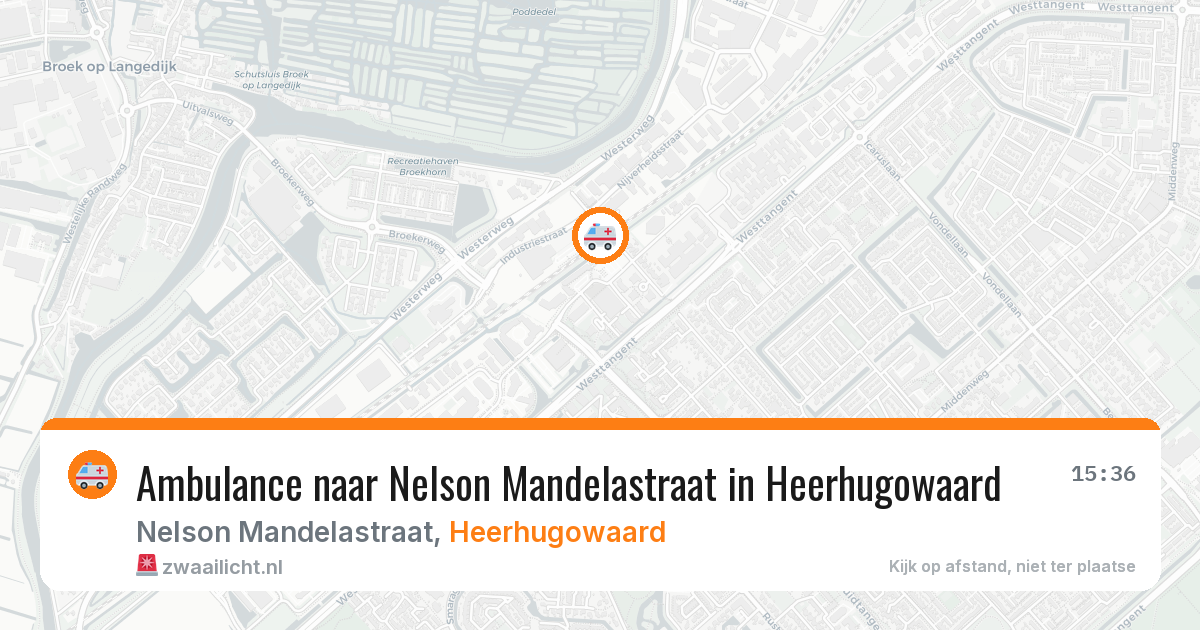 Ambulance naar Nelson Mandelastraat in Heerhugowaard — 14 aug 2026