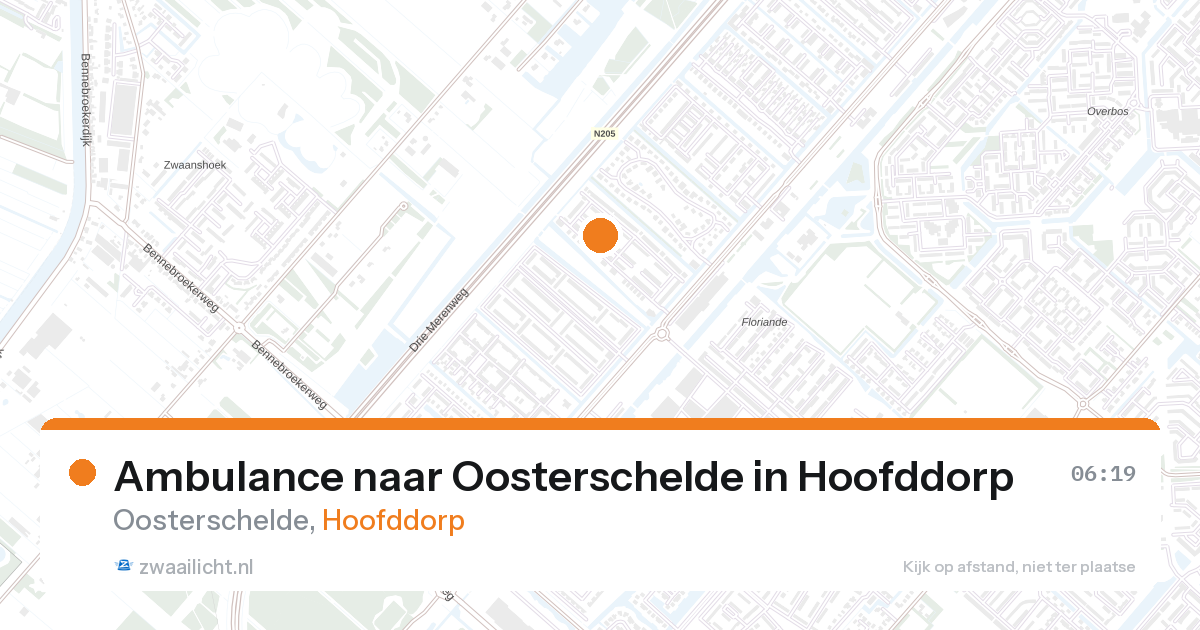 Ambulance naar Oosterschelde in Hoofddorp — 11 jun 2026